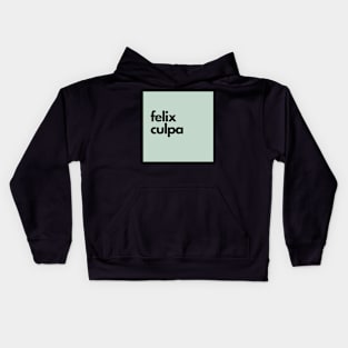 felix culpa, green Kids Hoodie